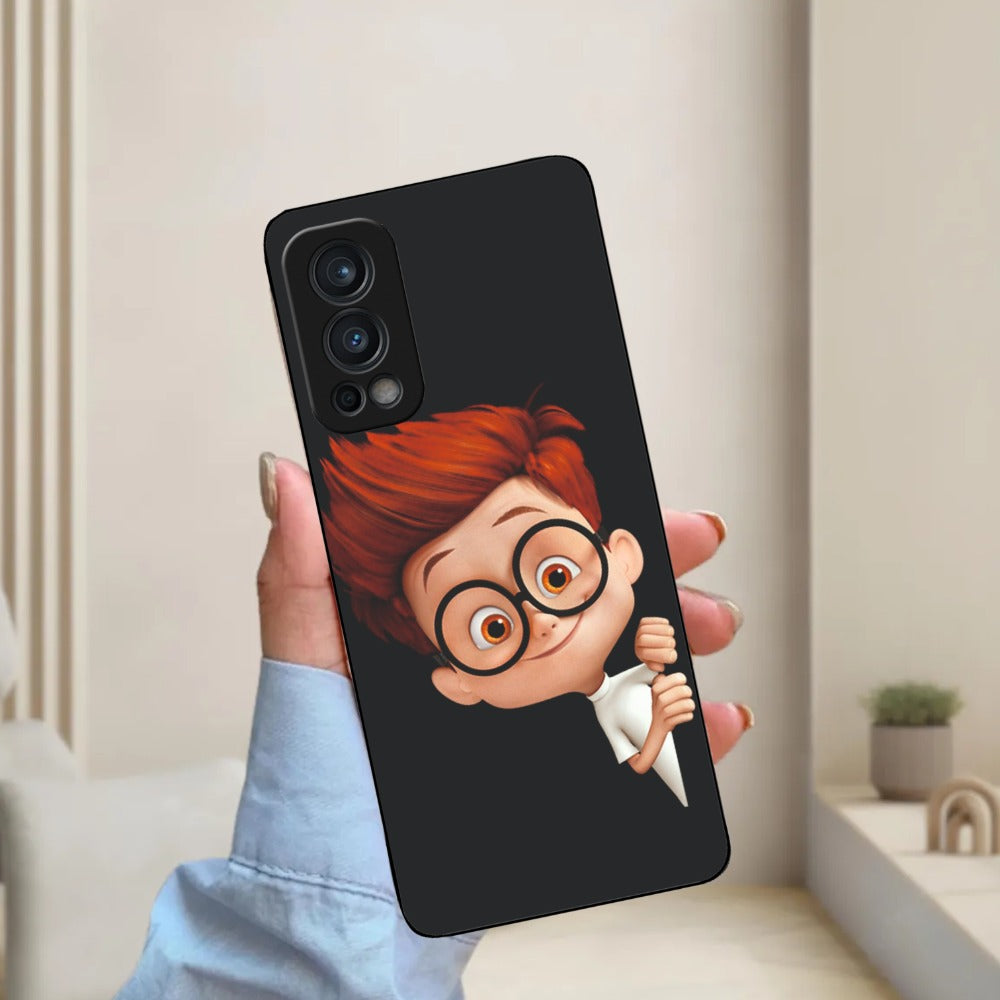 Cartoon Boy Glossy Metal Case Cover For OnePlus