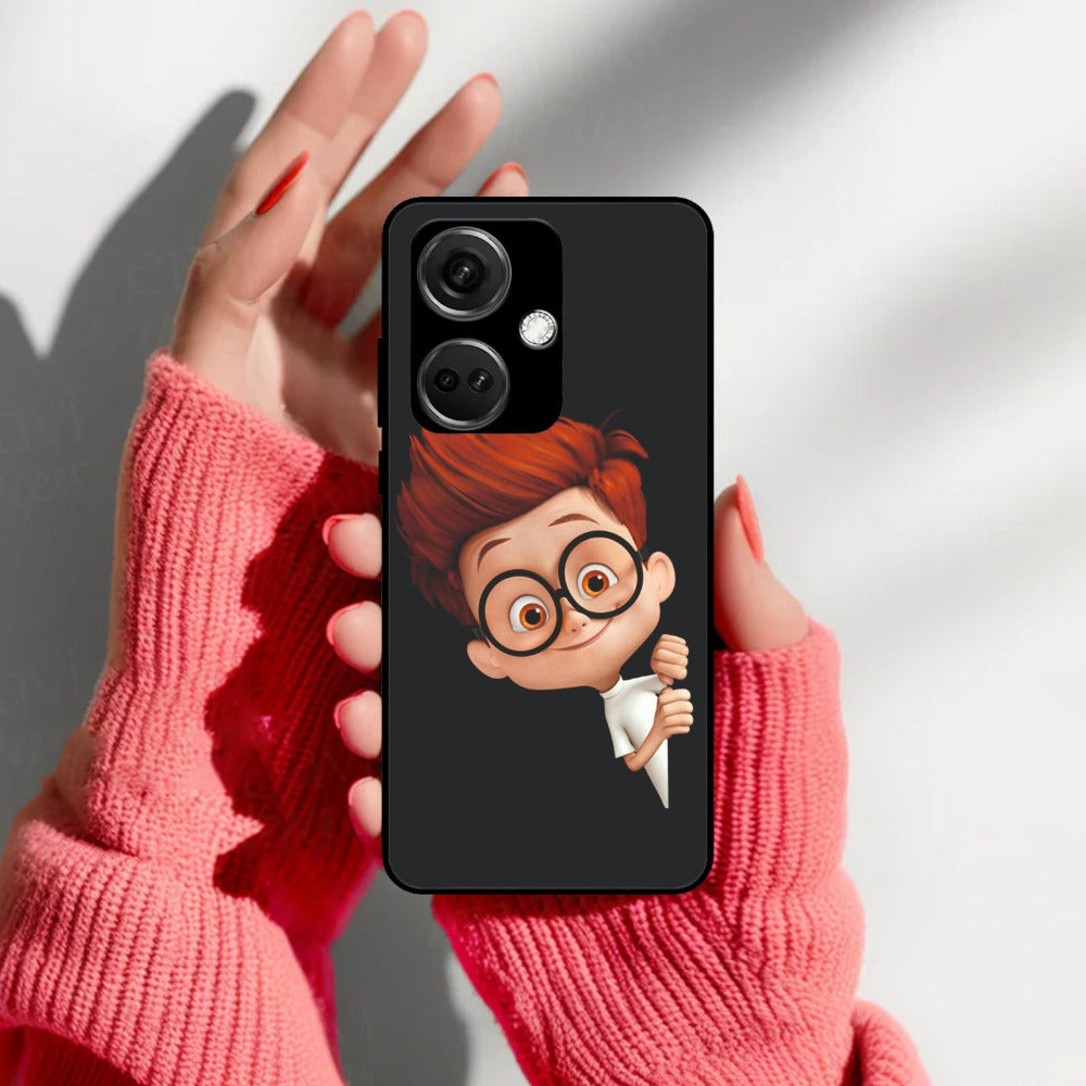 Cartoon Boy Glossy Metal Case Cover For OnePlus