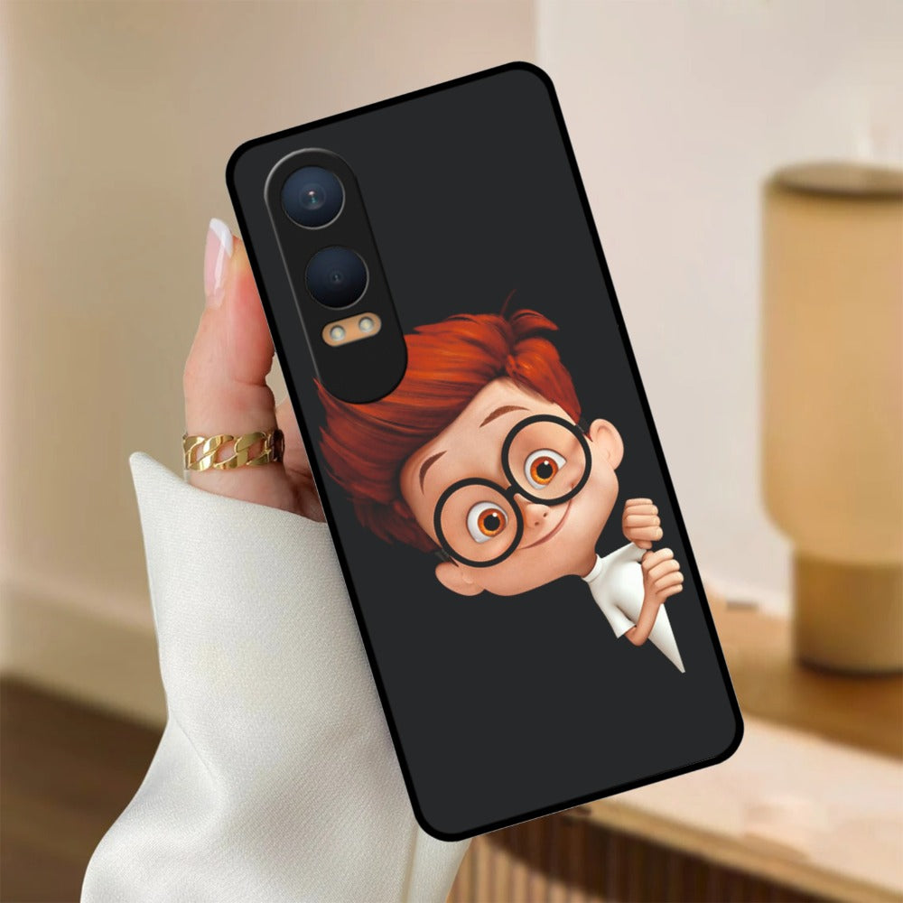 Cartoon Boy Glossy Metal Case Cover For OnePlus