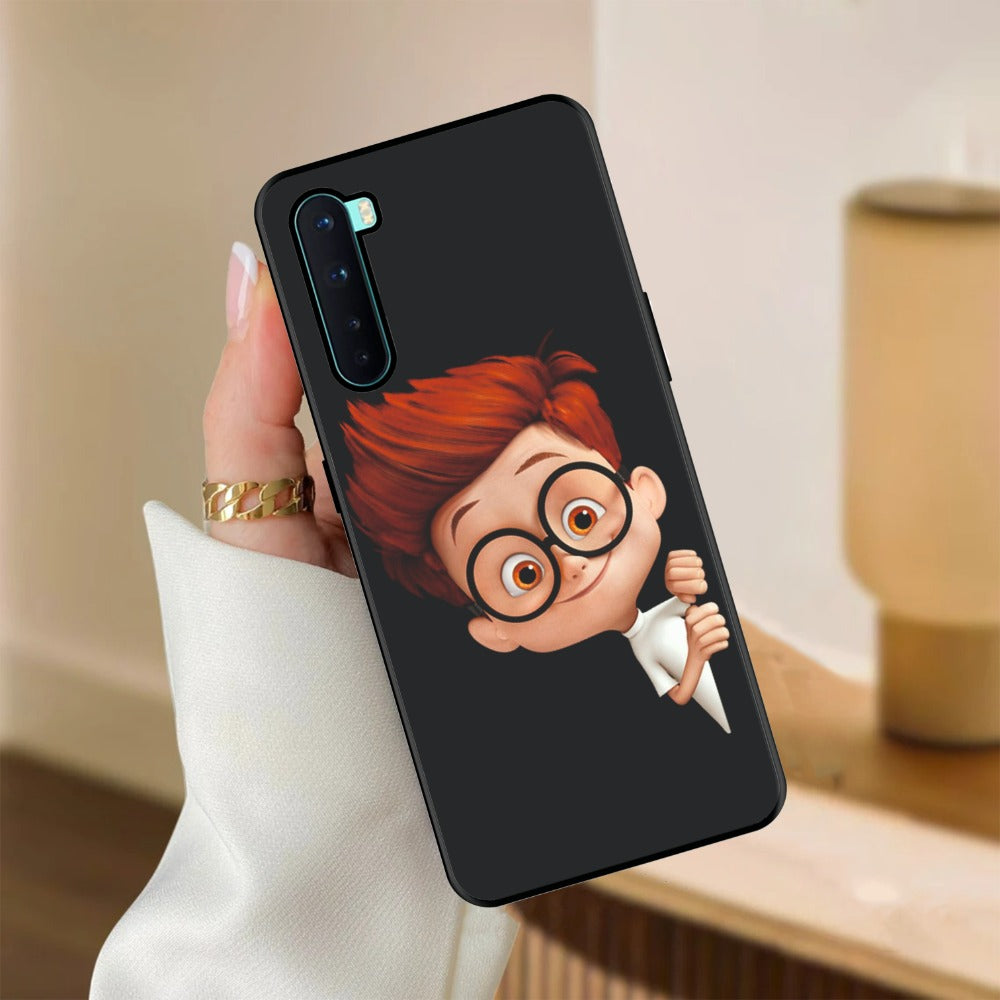 Cartoon Boy Glossy Metal Case Cover For OnePlus