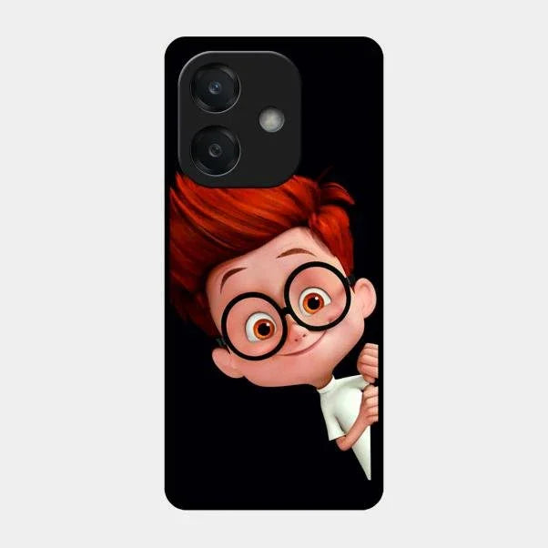 Cartoon Boy Glossy Metal Case Cover For Oppo A3X 5G