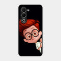 Cartoon Boy Glossy Metal Case Cover For Oppo A5 5G