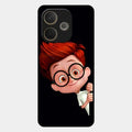 Cartoon Boy Glossy Metal Case Cover For Oppo A5 Pro 5G