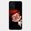 Cartoon Boy Glossy Metal Case Cover For Oppo F19 Pro Plus 5G
