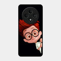 Cartoon Boy Glossy Metal Case Cover For Oppo F27 5G