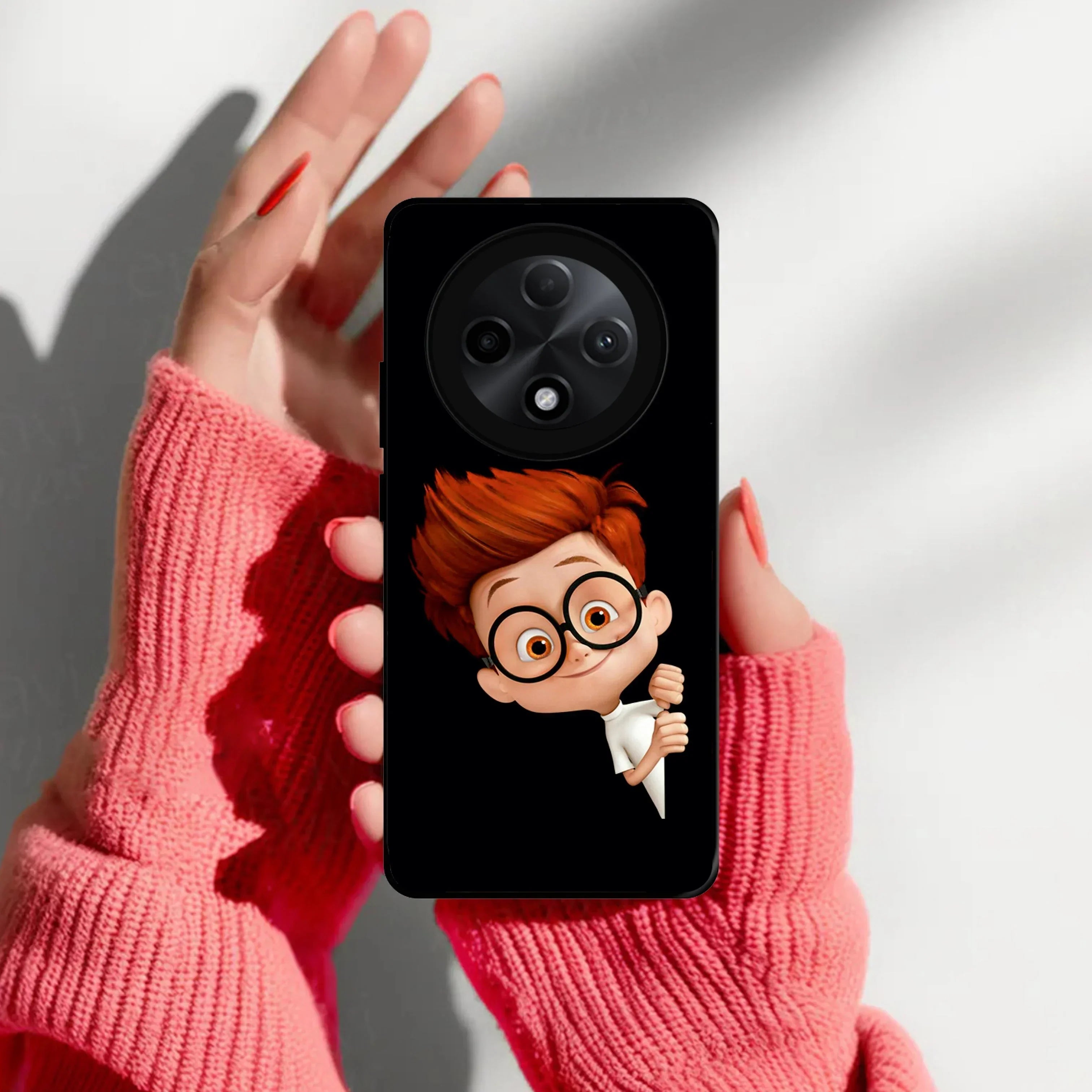 Cartoon Boy Glossy Metal Case Cover For Oppo - ShopOnCliQ
