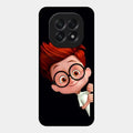 Cartoon Boy Glossy Metal Case Cover For Oppo F29 5G