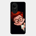 Cartoon Boy Glossy Metal Case Cover For Oppo Reno 10 Pro 5G