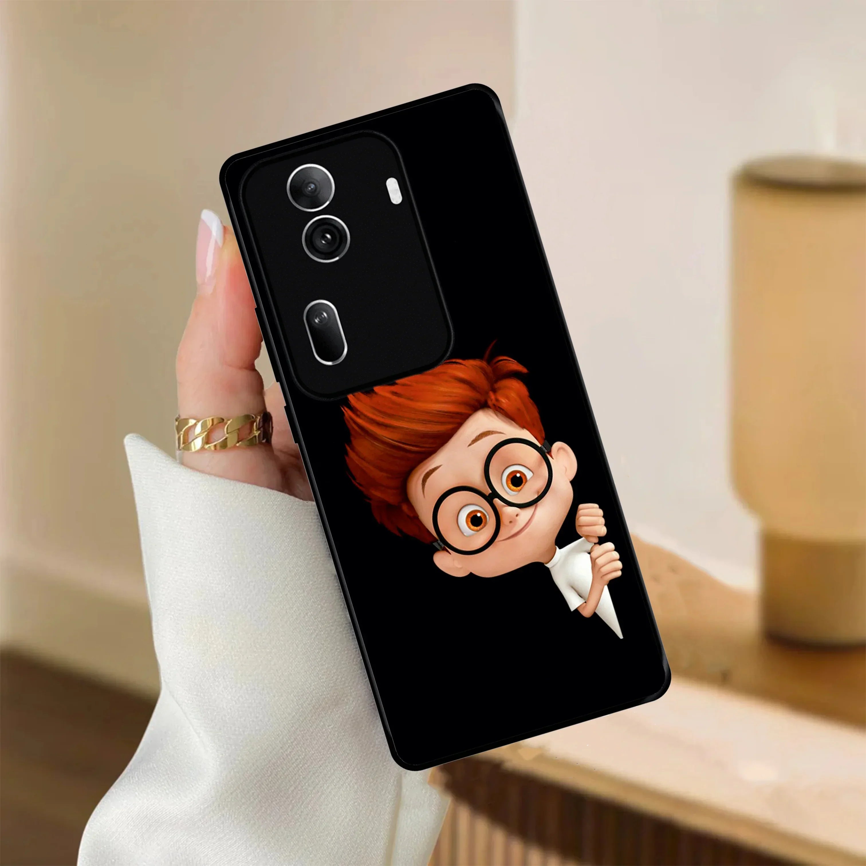 Cartoon Boy Glossy Metal Case Cover For Oppo - ShopOnCliQ