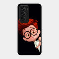 Cartoon Boy Glossy Metal Case Cover For Oppo Reno 12 Pro 5G