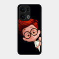 Cartoon Boy Glossy Metal Case Cover For Oppo Reno 13 Pro 5G