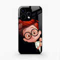 Cartoon Boy Glossy Metal Case Cover For Oppo Reno 15 5G