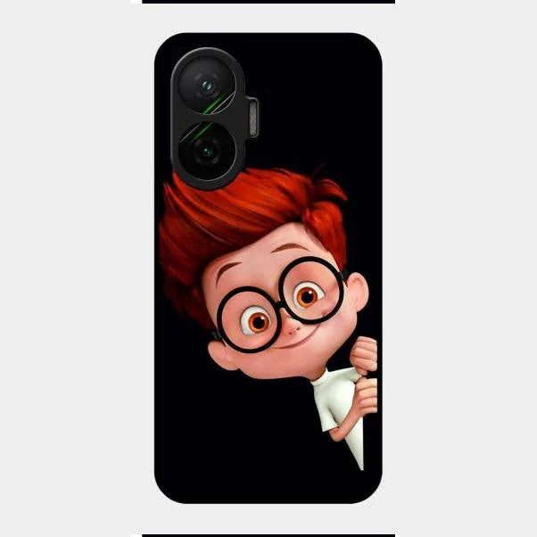 Cartoon Boy Glossy Metal Case Cover For Poco F7 5G