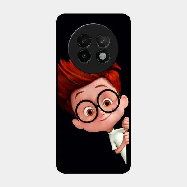 Cartoon Boy Glossy Metal Case Cover For Realme 13 Plus 5G