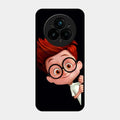 Cartoon Boy Glossy Metal Case Cover For Realme 14 Pro 5G