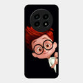 Cartoon Boy Glossy Metal Case Cover For Realme 14 Pro Lite 5G