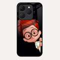 Cartoon Boy Glossy Metal Case Cover For Realme 15T 5G