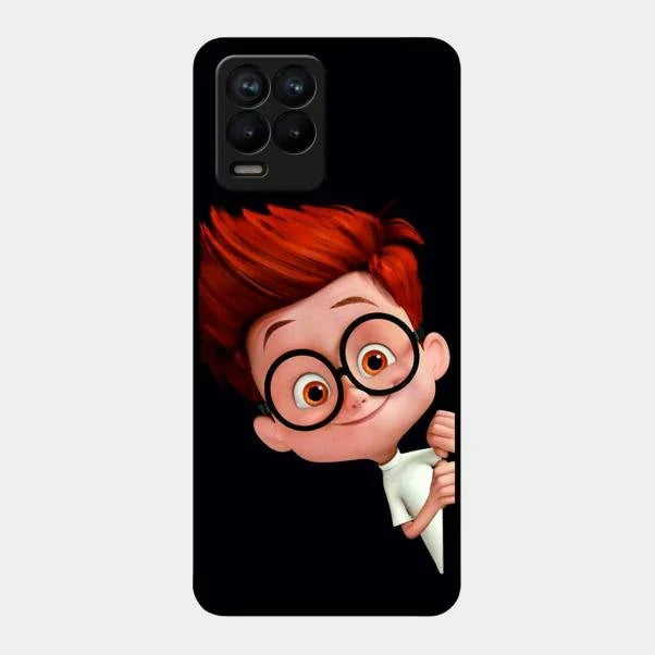 Cartoon Boy Glossy Metal Case Cover For Realme 8 Pro