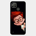 Cartoon Boy Glossy Metal Case Cover For Realme C21Y