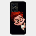 Cartoon Boy Glossy Metal Case Cover For Realme C55