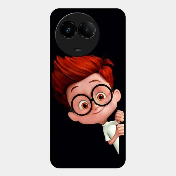 Cartoon Boy Glossy Metal Case Cover For Realme C67 5G