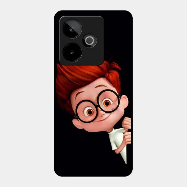 Cartoon Boy Glossy Metal Case Cover For Realme Gt 7 5G
