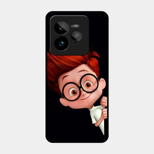 Cartoon Boy Glossy Metal Case Cover For Realme Gt 7 Pro