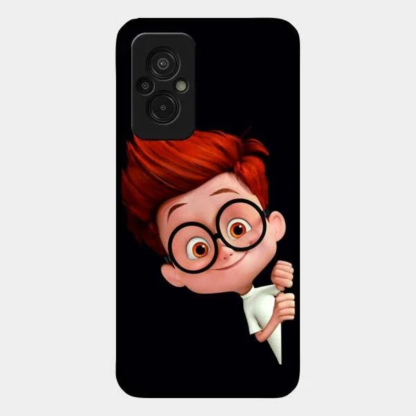 Cartoon Boy Glossy Metal Case Cover For Redmi 11 Prime 4G