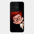 Cartoon Boy Glossy Metal Case Cover For Redmi 13 5G