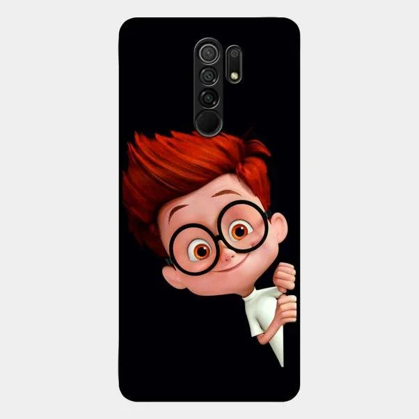 Cartoon Boy Glossy Metal Case Cover For Redmi 9 Prime