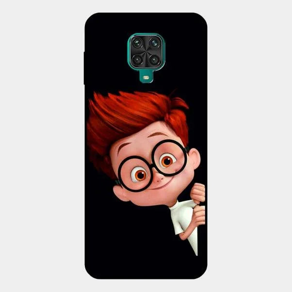 Cartoon Boy Glossy Metal Case Cover For Redmi Note 10 Lite