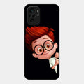 Cartoon Boy Glossy Metal Case Cover For Redmi Note 10