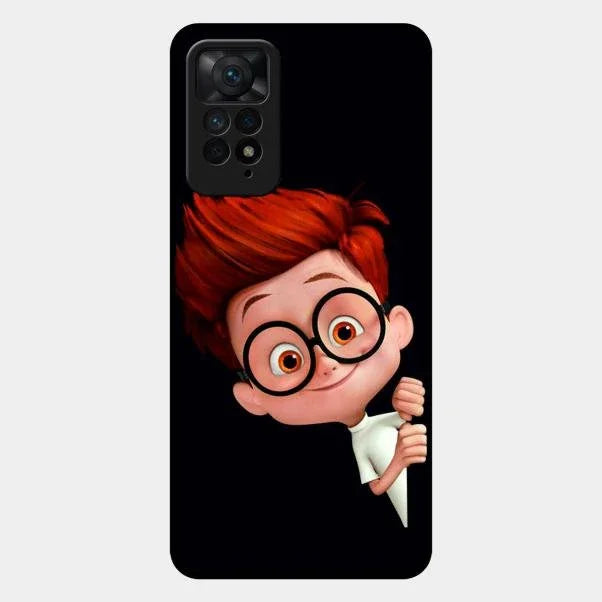 Cartoon Boy Glossy Metal Case Cover For Redmi Note 11 Pro Plus 5G