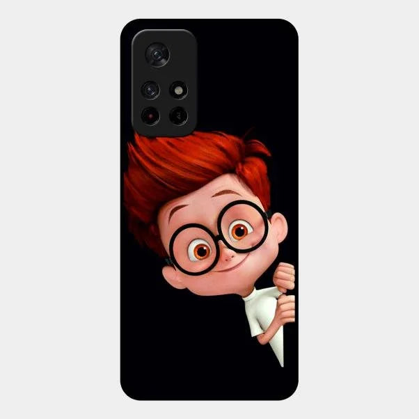 Cartoon Boy Glossy Metal Case Cover For Redmi Note 11T 5G