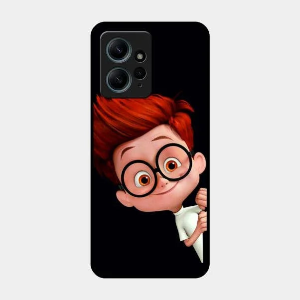 Cartoon Boy Glossy Metal Case Cover For Redmi Note 12 4G