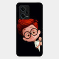 Cartoon Boy Glossy Metal Case Cover For Redmi Note 12 Pro 5G