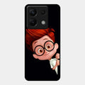 Cartoon Boy Glossy Metal Case Cover For Redmi Note 13 Pro 5G