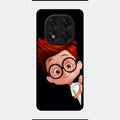 Cartoon Boy Glossy Metal Case Cover For Redmi Note 14 Pro 5G