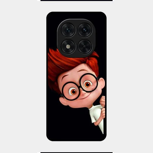 Cartoon Boy Glossy Metal Case Cover For Redmi Note 14 Pro 5G