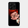Cartoon Boy Glossy Metal Case Cover For Redmi Note 14 Se 5G