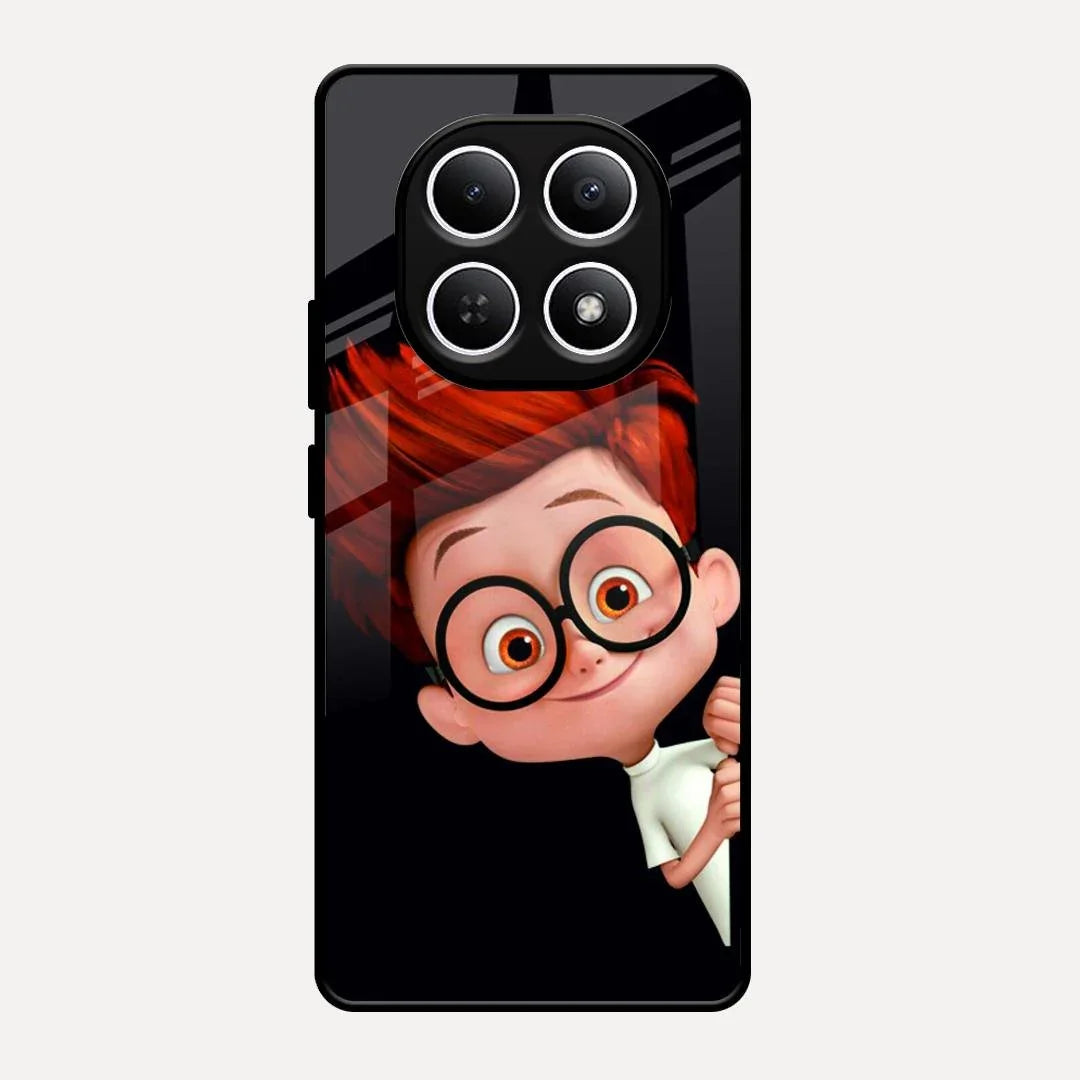 Cartoon Boy Glossy Metal Case Cover For Redmi Note 15 5G
