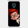 Cartoon Boy Glossy Metal Case Cover For Redmi Note 9 Pro Max