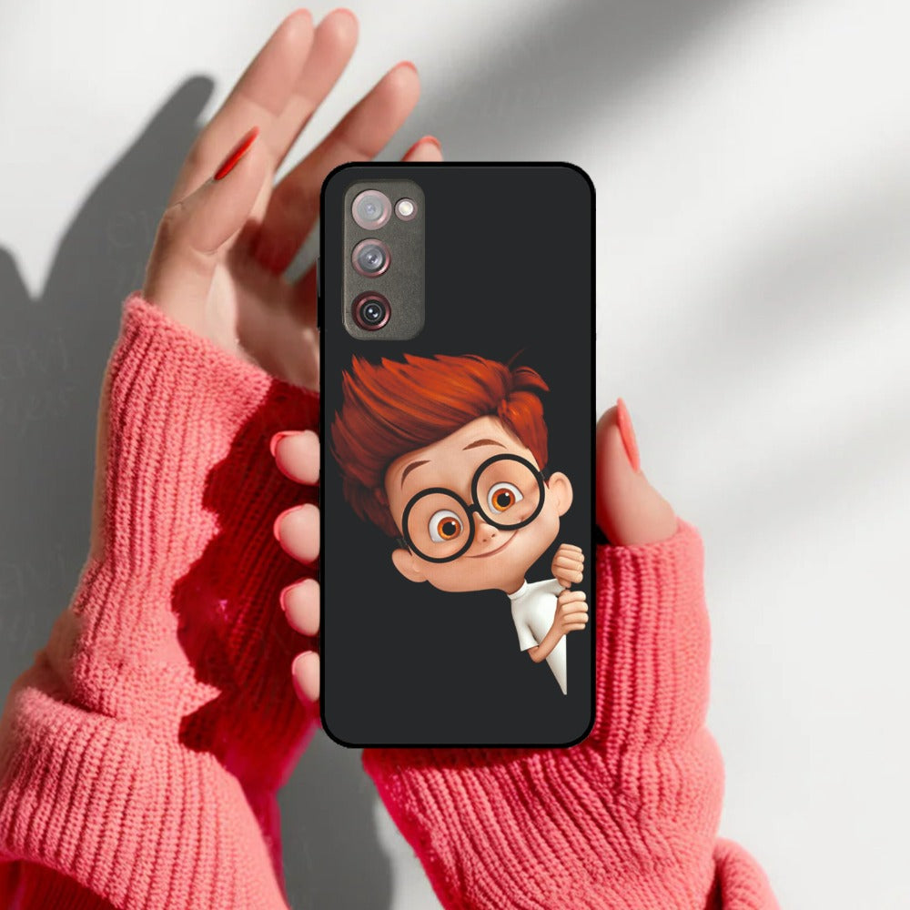 Cartoon Boy Glossy Metal Case Cover For Samsung