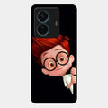 Cartoon Boy Glossy Metal Case Cover For Vivo T1 Pro 5G