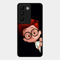 Cartoon Boy Glossy Metal Case Cover For Vivo T3 5G