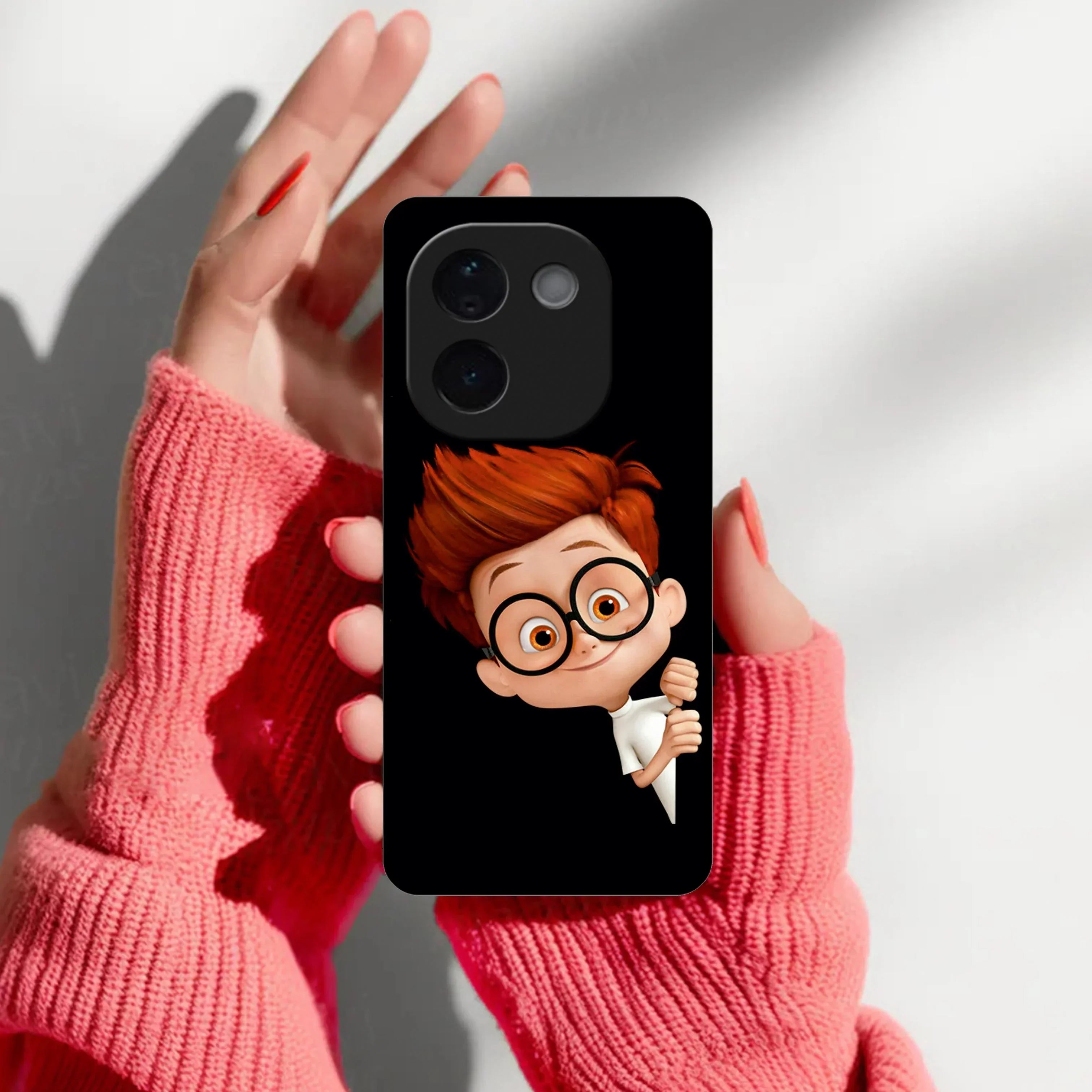 Cartoon Boy Glossy Metal Case Cover For Vivo - ShopOnCliQ