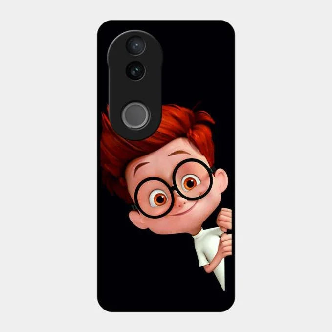 Cartoon Boy Glossy Metal Case Cover For Vivo T4R 5G