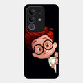 Cartoon Boy Glossy Metal Case Cover For Vivo T4X 5G