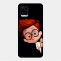 Cartoon Boy Glossy Metal Case Cover For Vivo V20
