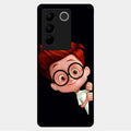 Cartoon Boy Glossy Metal Case Cover For Vivo V27 5G